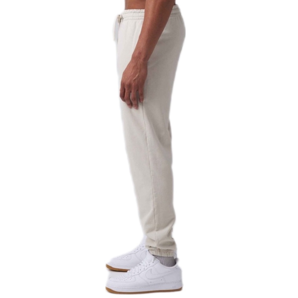 bone grey TALENTLESS men’s heavyweight sweatpants - Picture 4 of 8